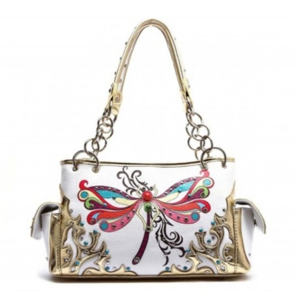 Western 'Dragonfly' Shoulder Handbag - Picture 6 of 7